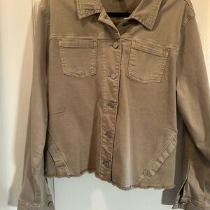 CHARLIE B Tan Jean Jacket